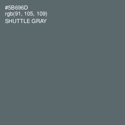 #5B696D - Shuttle Gray Color Image